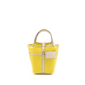 HERMES CARGO PICOTIN 18 LOCK BAG CANVAS/SWIFT JAUNE CITRON/NATA SHW