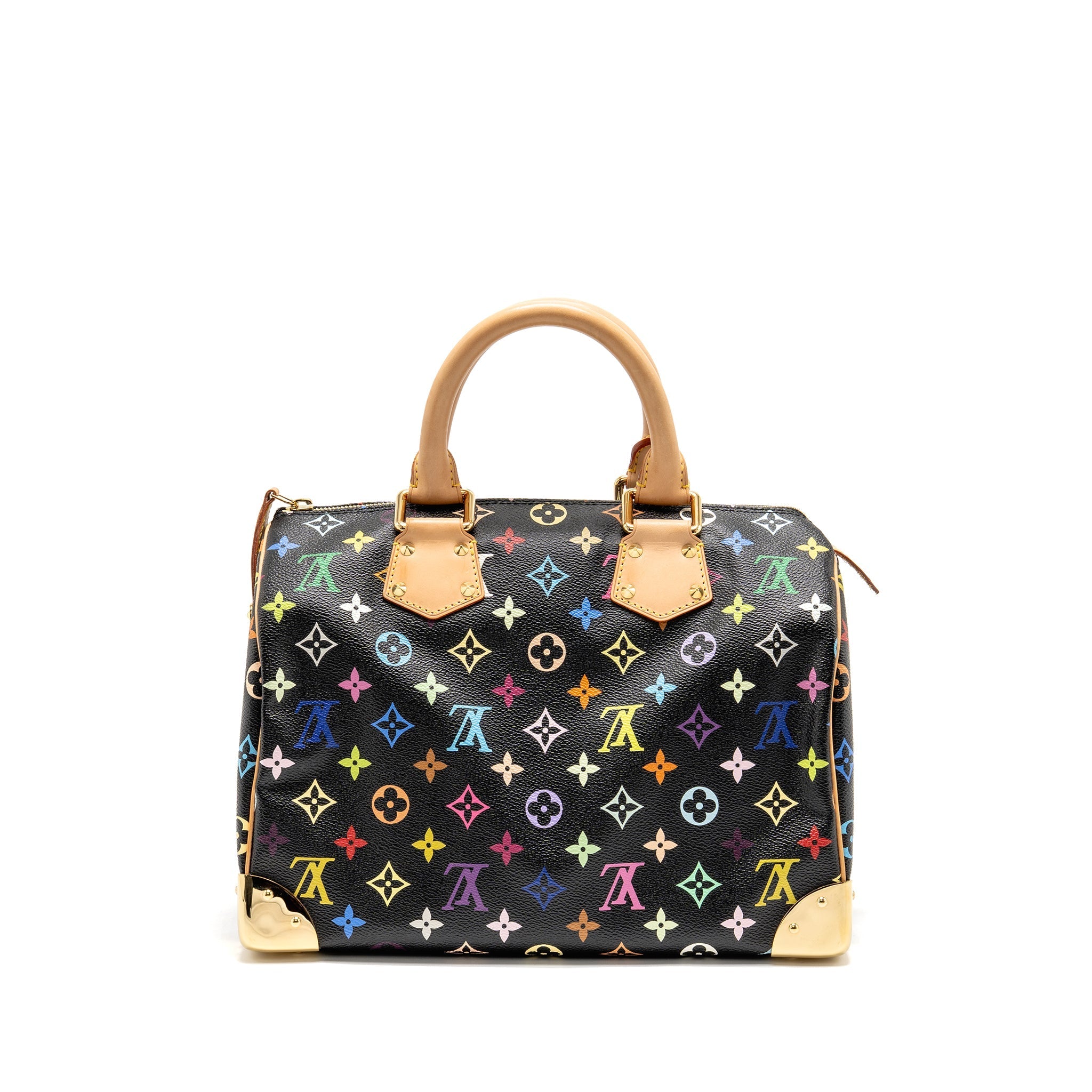 LOUIS VUITTON X TAKASHI MURAKAMI SPEEDY 30 LIMITED EDITION MULTICOLOURED MONOGRAM CANVAS BLACK GHW