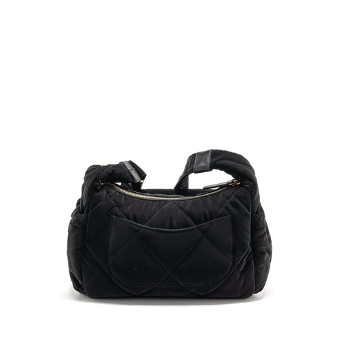 CHANEL 24N SKI SERIES COCONEIGE SHOULDER BAG NYLON BLACK GHW(MICROCHIP)