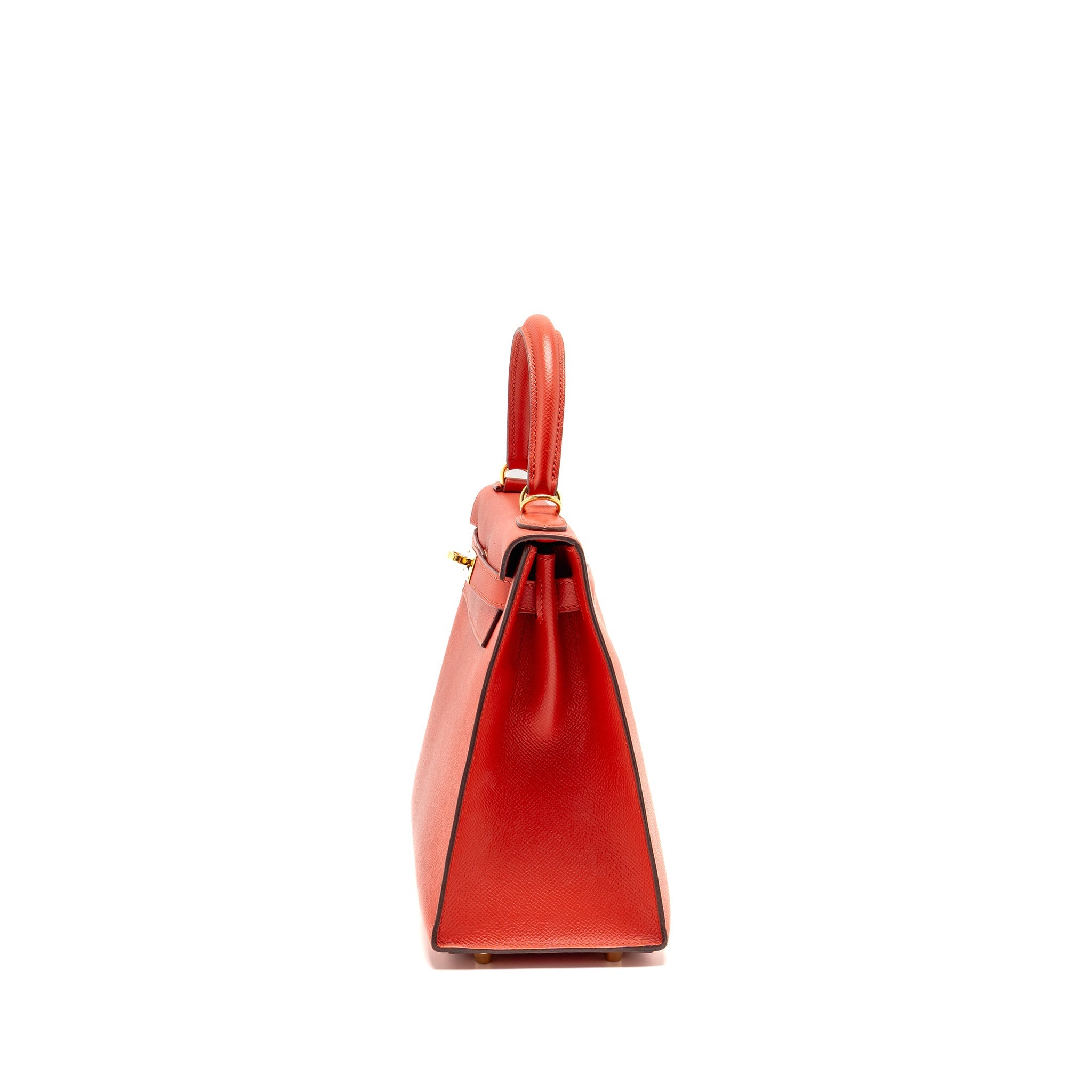 HERMES KELLY 28 EPSOM ROUGE PIVOINE GHW