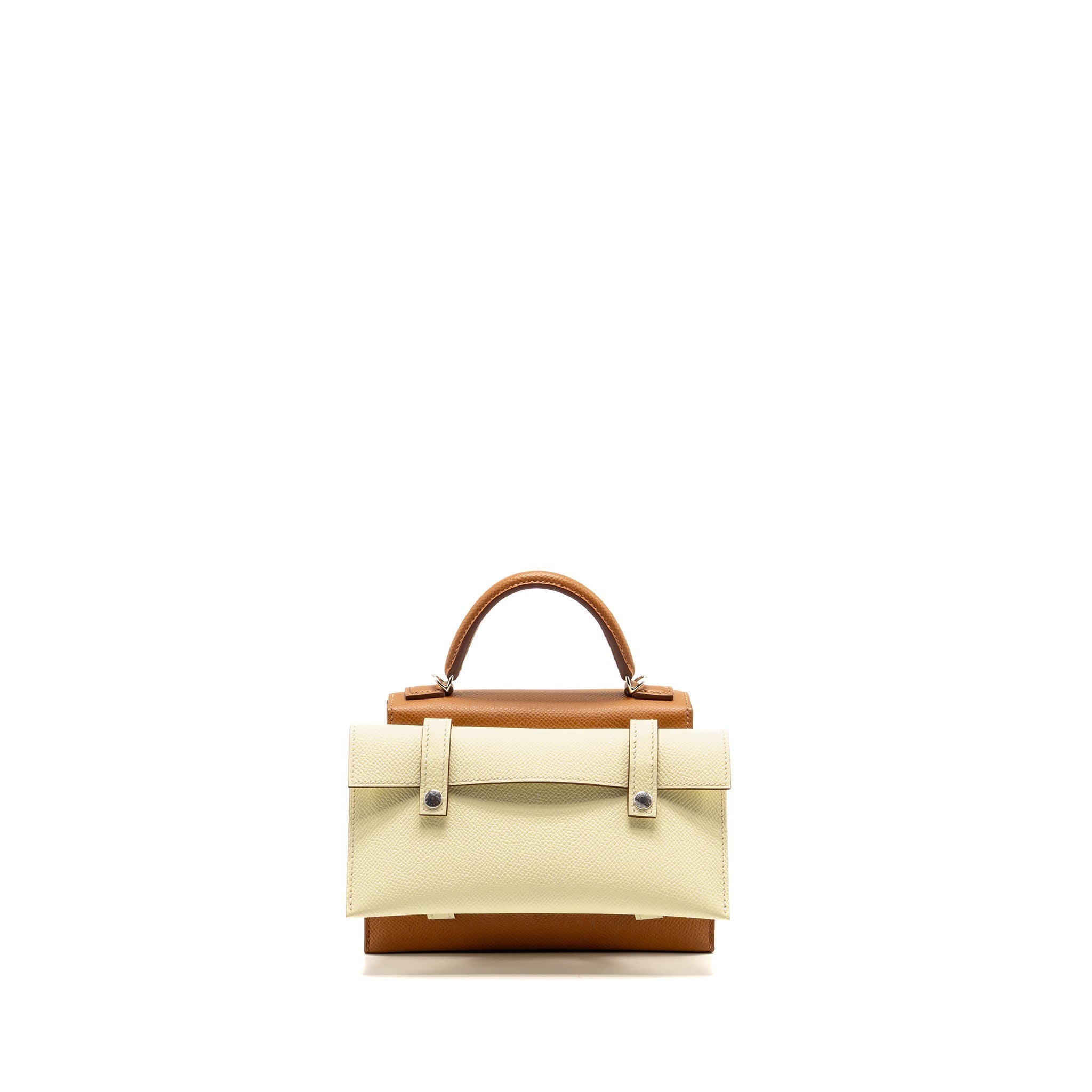 HERMES KELLYDOLE / KELLY DOLE PICTO EPSOM GOLD / ZANZIBAR /  ORANGE FIELD / MILTON SHW