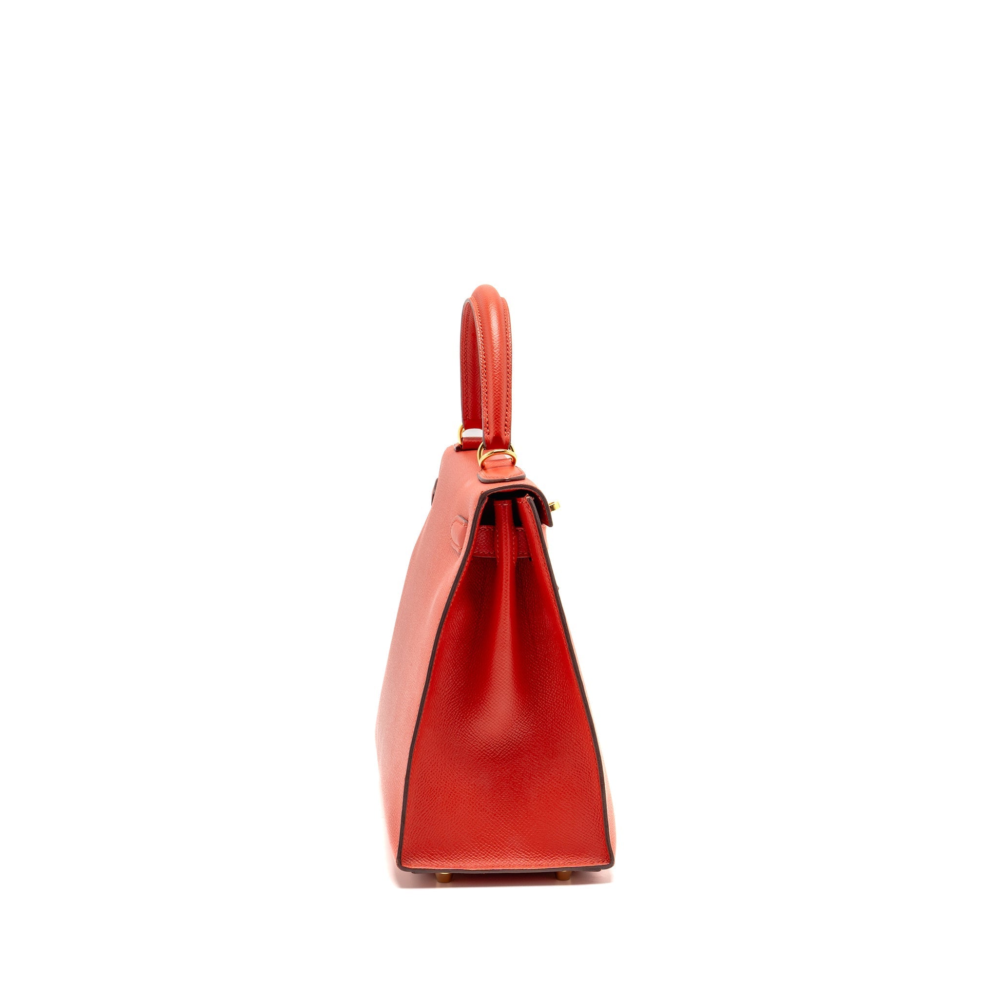 HERMES KELLY 28 EPSOM ROUGE PIVOINE GHW