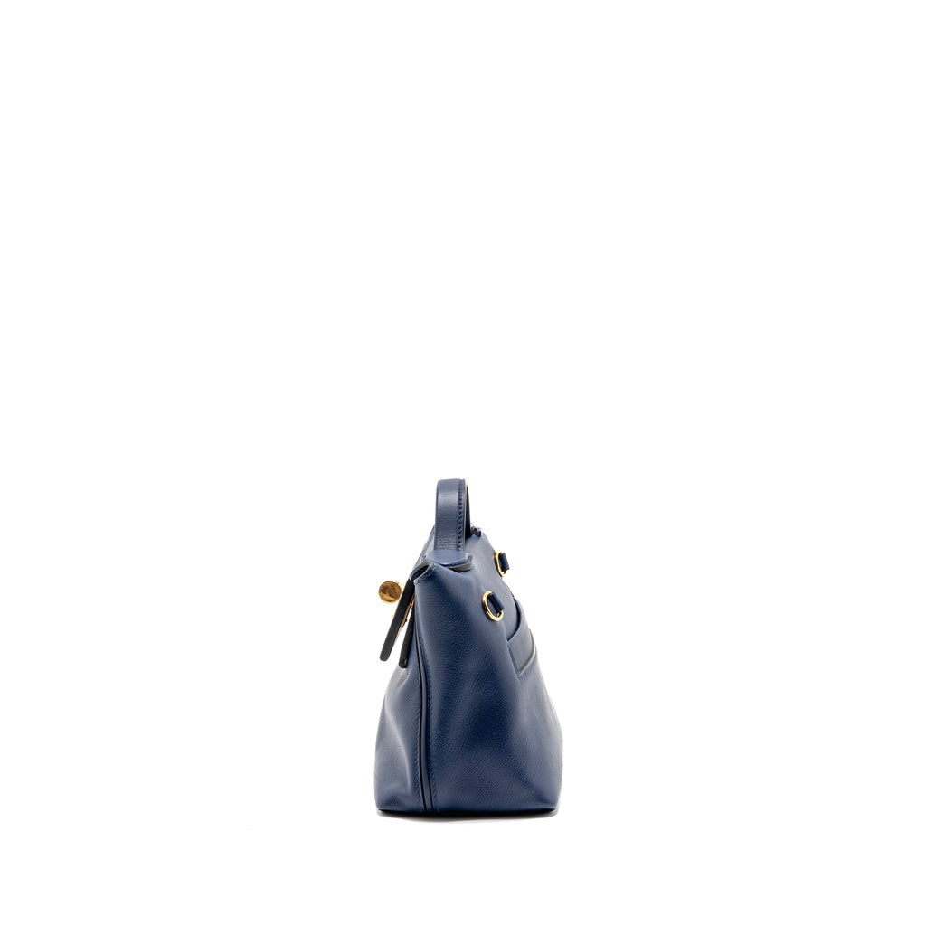 HERMES MINI 24/24 2424-21 BAG EVERCOLOR / SWIFT BLUE GHW