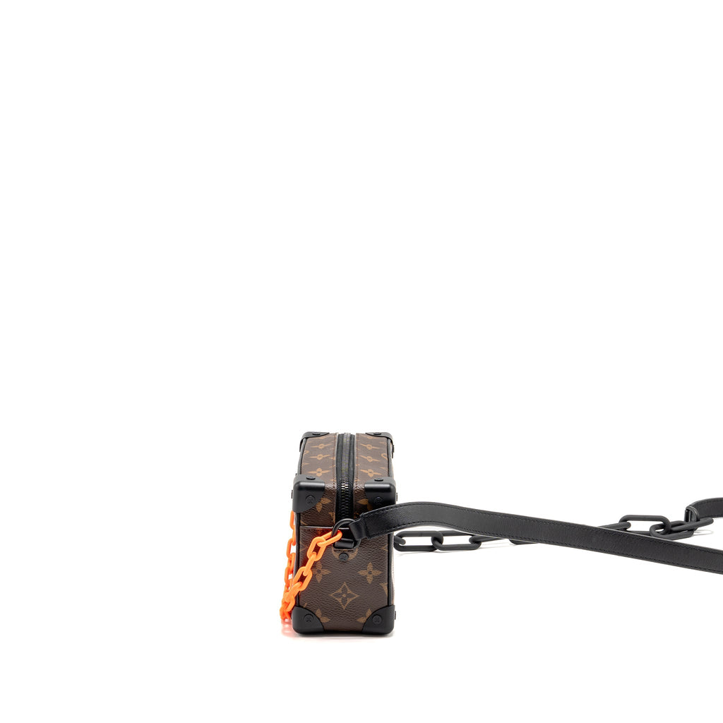 LOUIS VUITTON MINI SOFT TRUNK MONOGRAM CANVAS MARA-BLACK/ORANGE HARDWARE