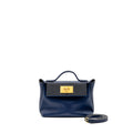 HERMES MINI 24/24 2424-21 BAG EVERCOLOR / SWIFT BLUE GHW