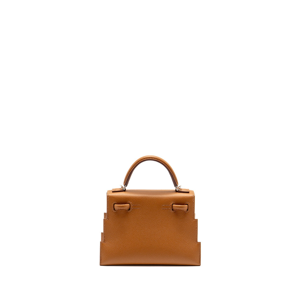 HERMES KELLYDOLE / KELLY DOLE PICTO EPSOM GOLD / ZANZIBAR /  ORANGE FIELD / MILTON SHW