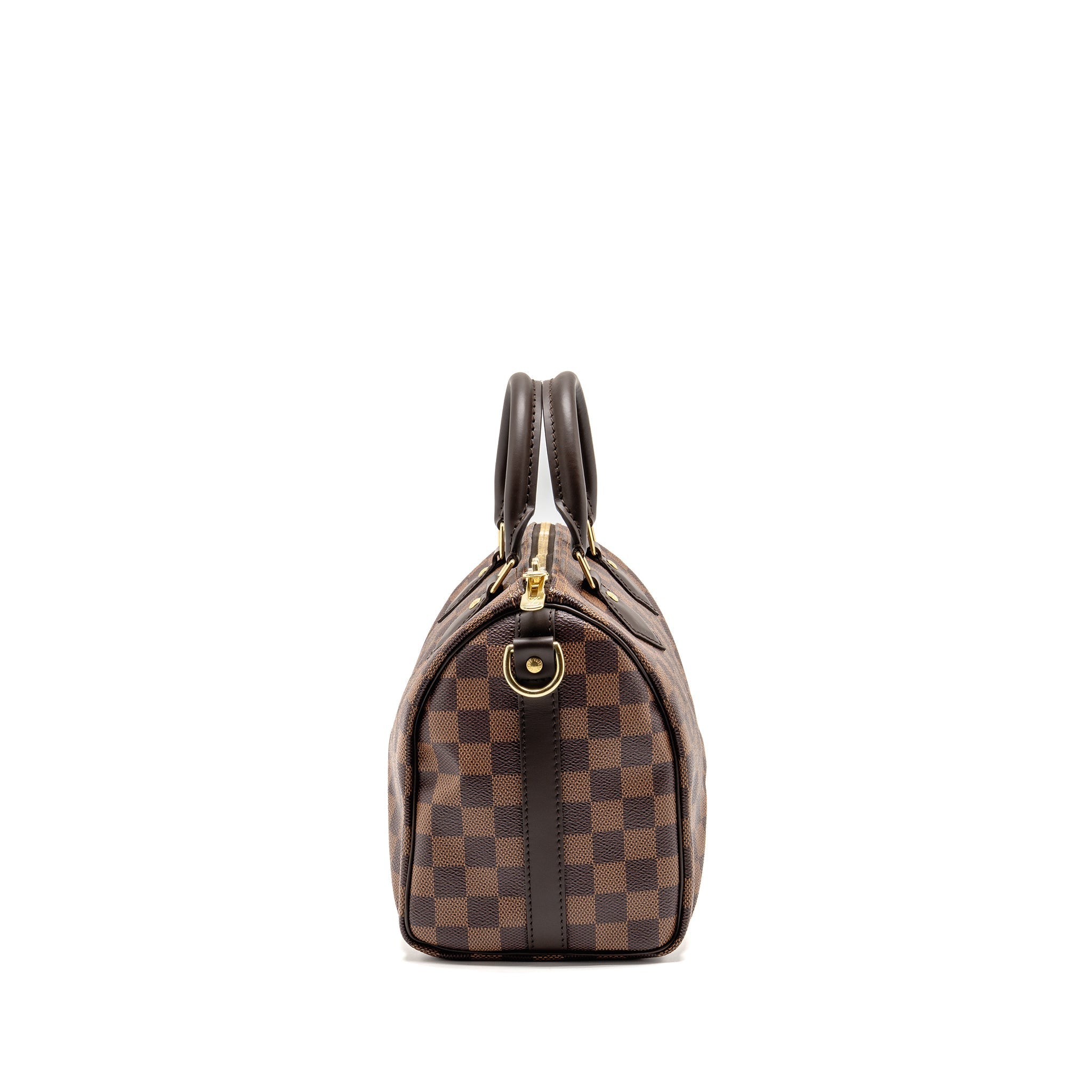 LOUIS VUITTON SPEEDY BANDOULIERE 25 DAMIER EBENE CANVAS GHW