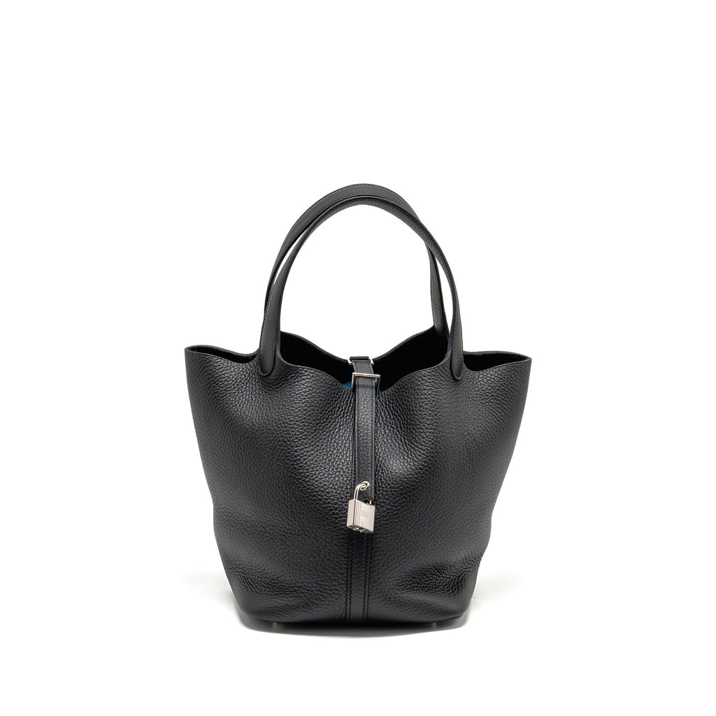 HERMES PICOTIN 22 LOCK BAG CLEMENCE VERT VERTIGO SHW