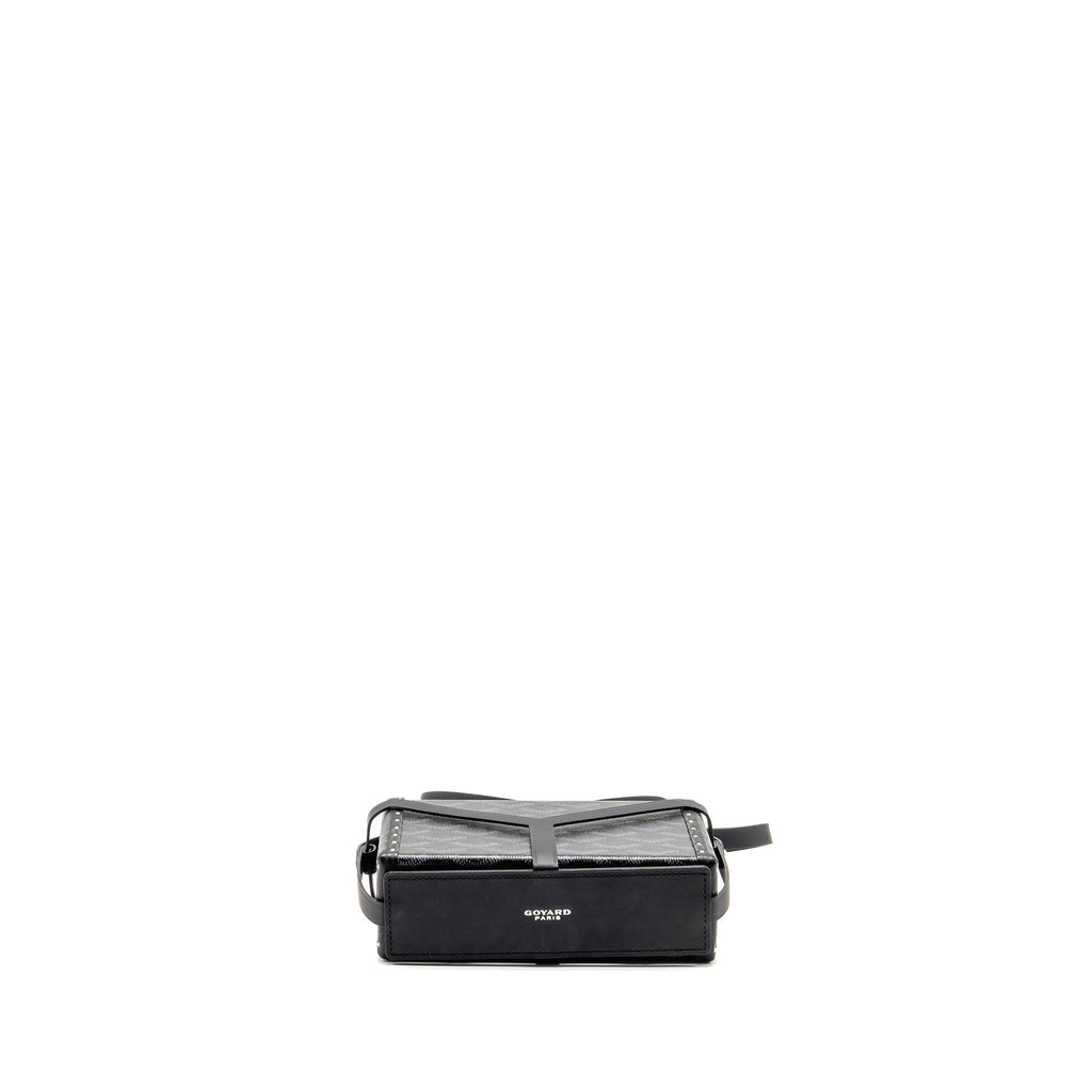 GOYARD MINAUDIERE TRUNK BAG GOYARDINE CANVAS BLACK SHW