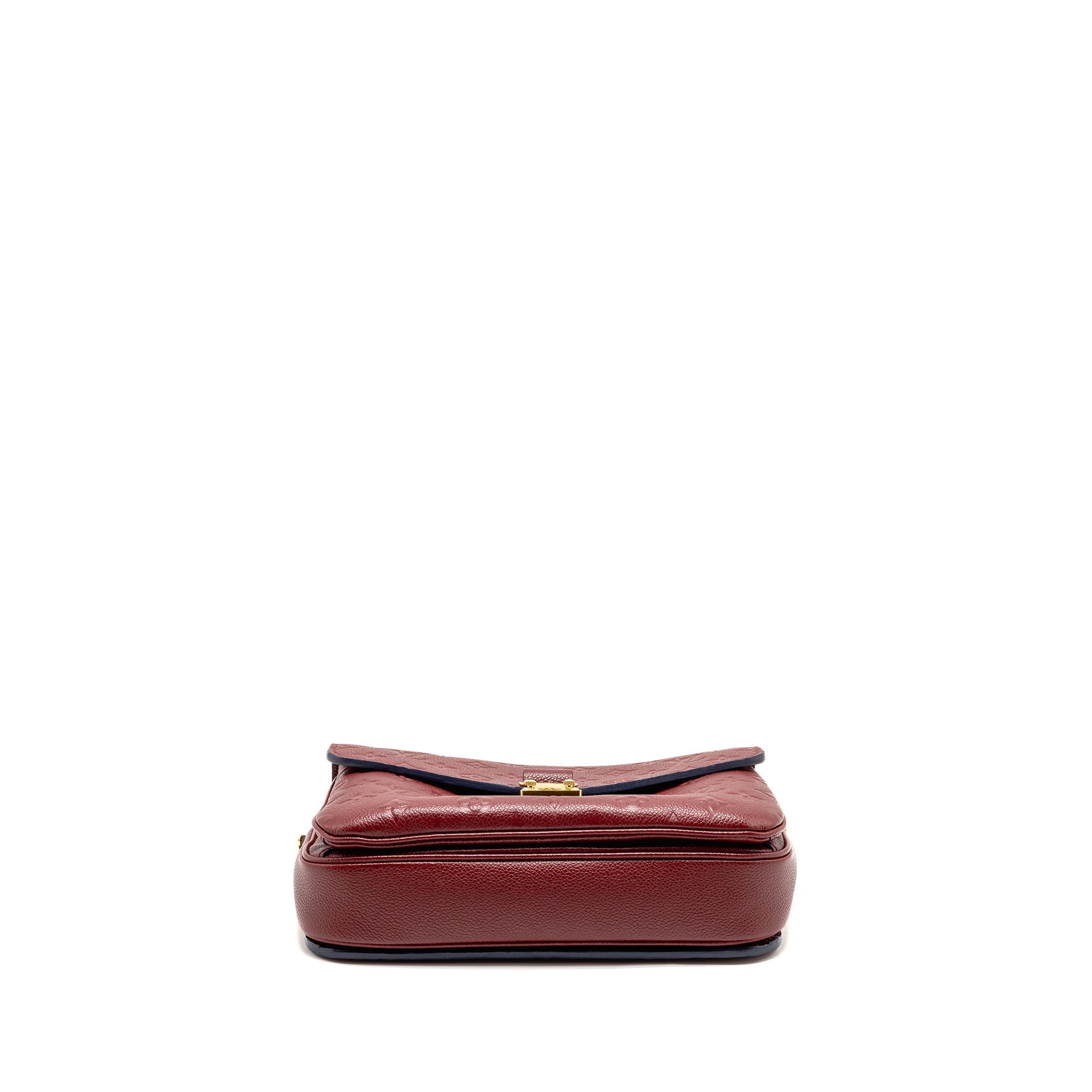 LOUIS VUITTON POCHETTE MÉTIS MONOGRAM EMPREINTE DARK RED GHW