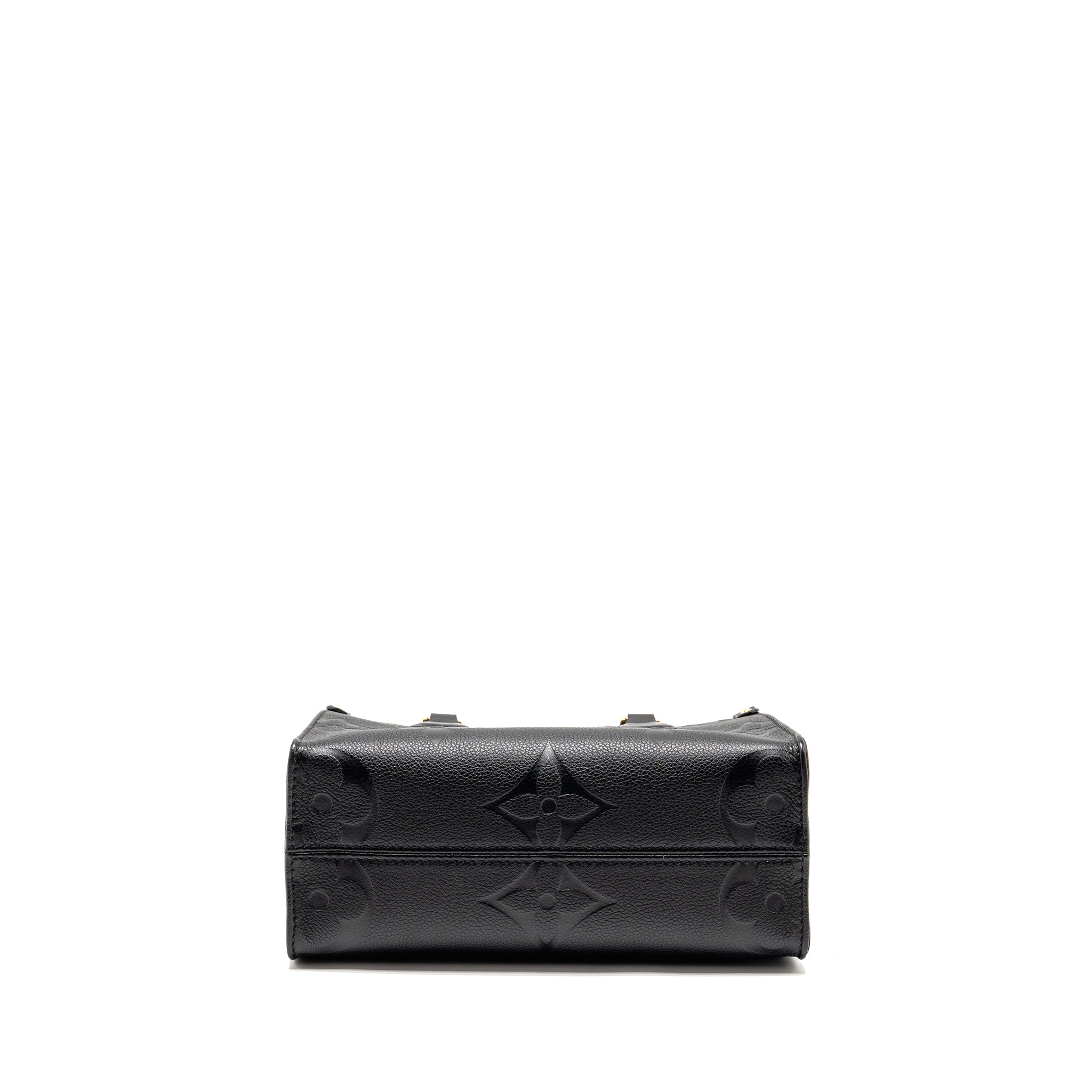 LOUIS VUITTON ONTHEGO PM MONOGRAM EMPREINTE LEATHER BLACK GHW
