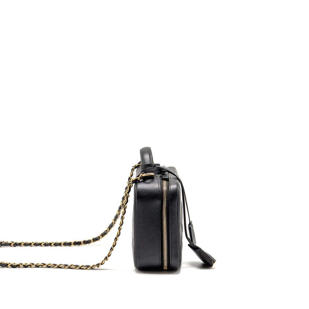 CHANEL CC FILIGREE VANITY CAVIAR BLACK GHW