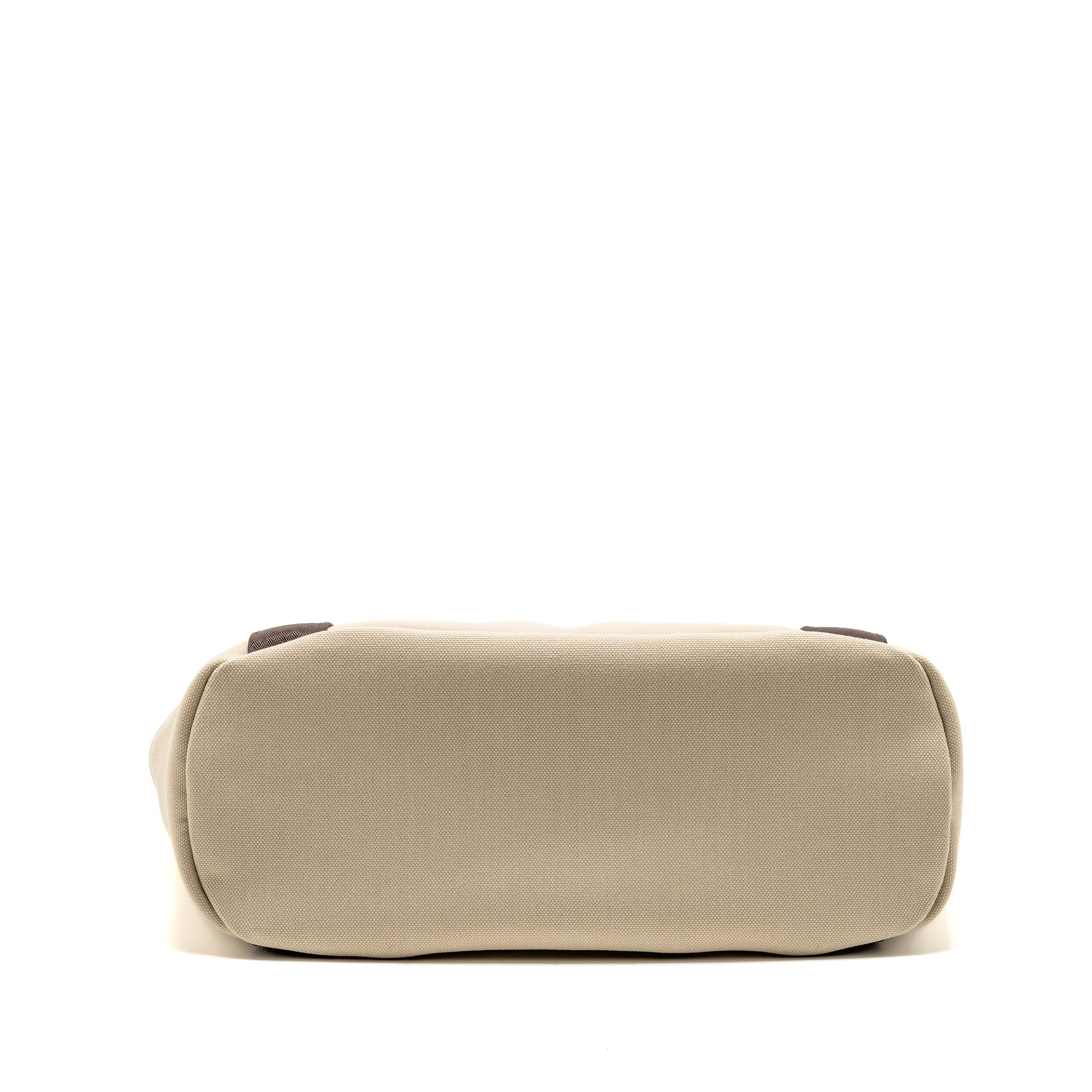 HERMES THE GROOMING BAG POLYAMIDE/COTTON/POLYURETHANE BEIGE SABLE/FEU SHW