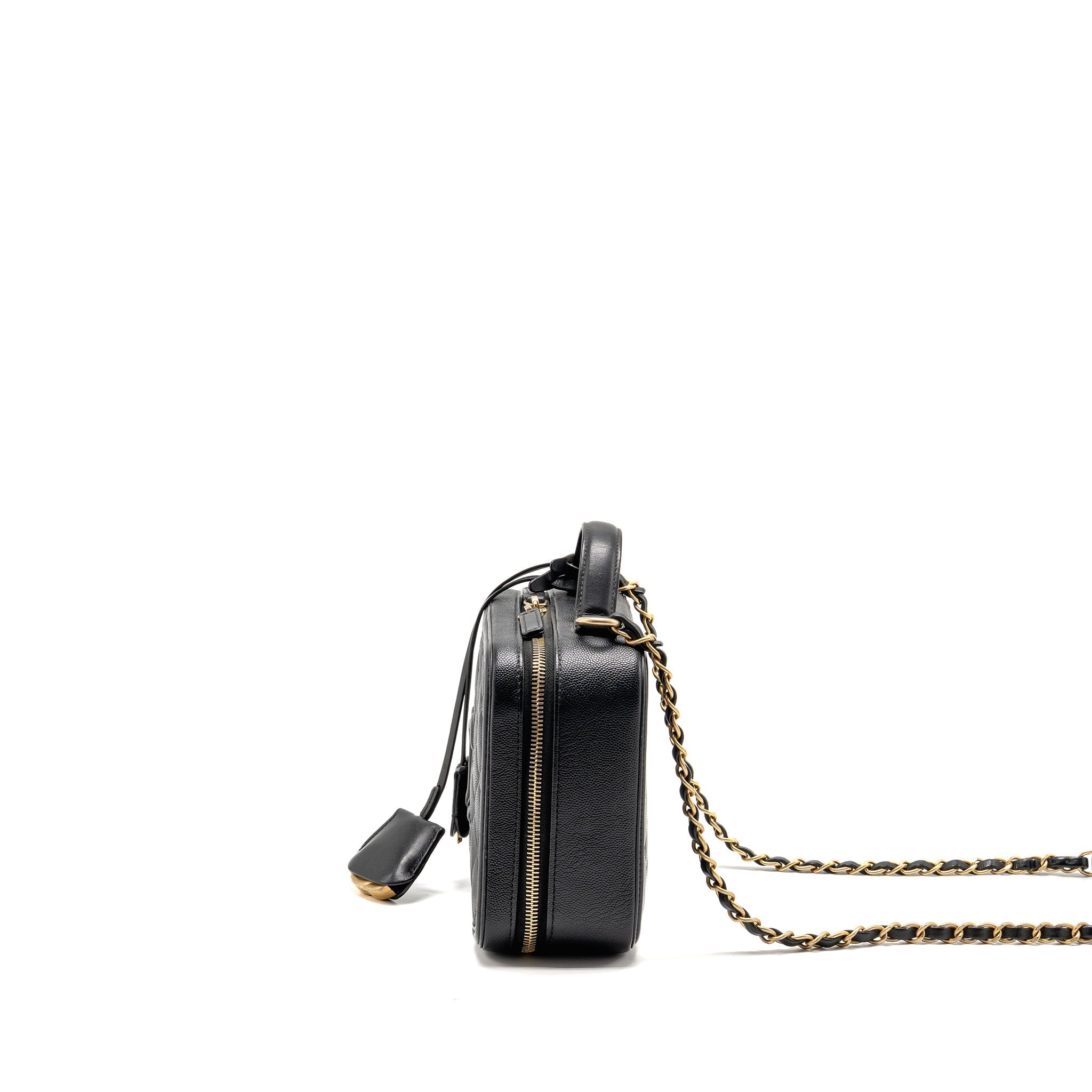CHANEL CC FILIGREE VANITY CAVIAR BLACK GHW