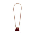 CHANEL 22B MINI CLUTCH VELVET RED GHW (MICROCHIP)