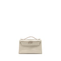 HERMES KELLY POCHETTE SWIFT GRIS PERLE SHW
