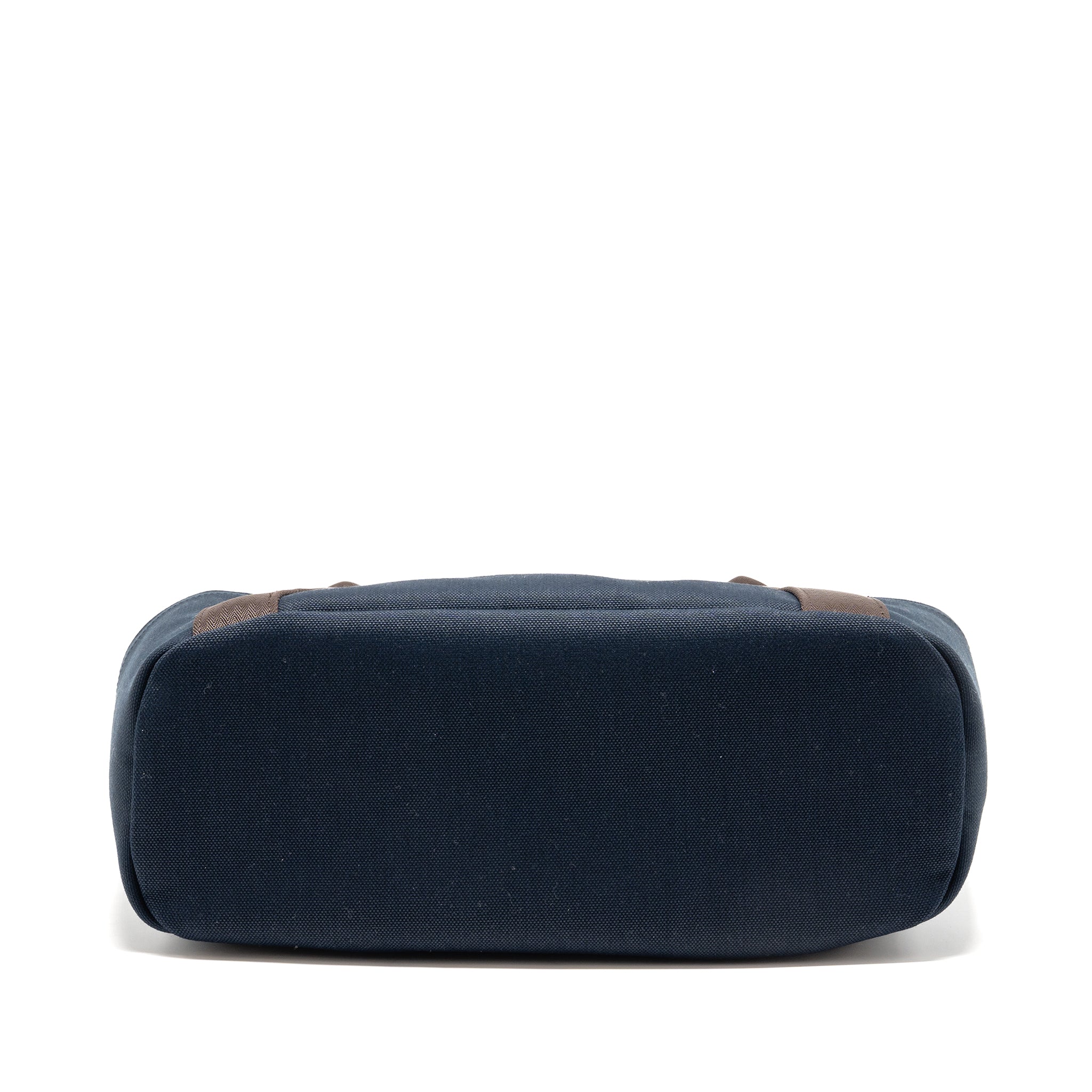 HERMES THE GROOMING BAG CANVAS BLEU NAVY/FEU SHW