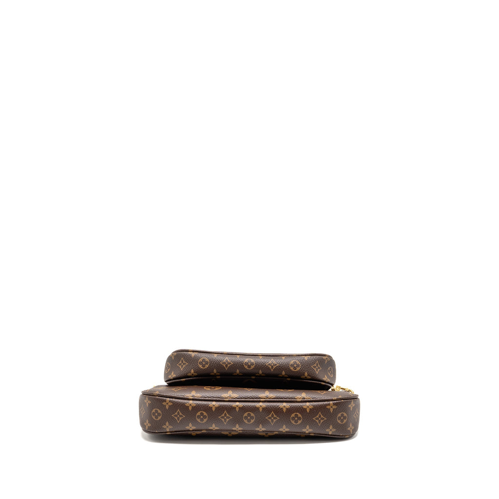 LOUIS VUITTON MULTI POCHETTE ACCESSOIRES MONOGRAM CANVAS KHAKI GHW