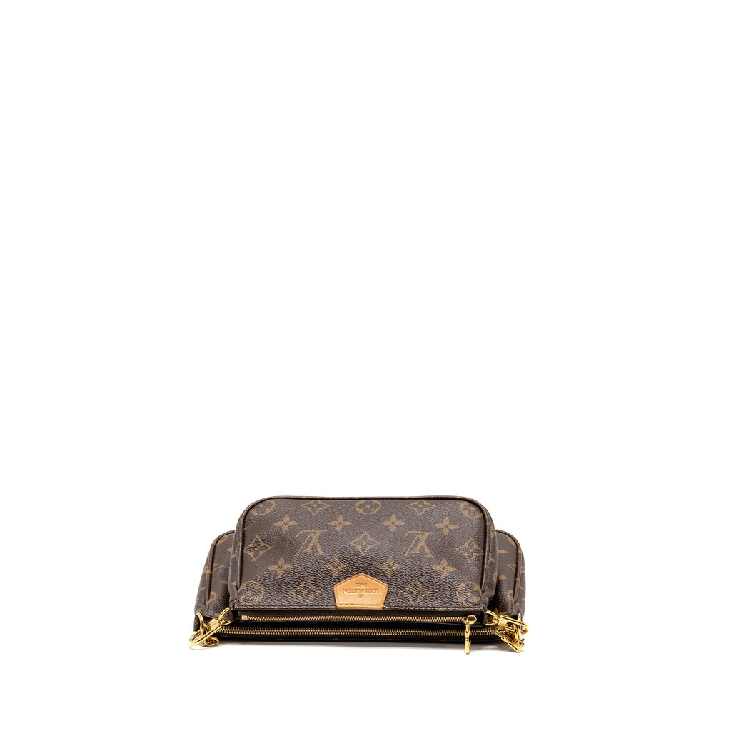 LOUIS VUITTON MULTI POCHETTE ACCESSOIRES MONOGRAM CANVAS KHAKI GHW
