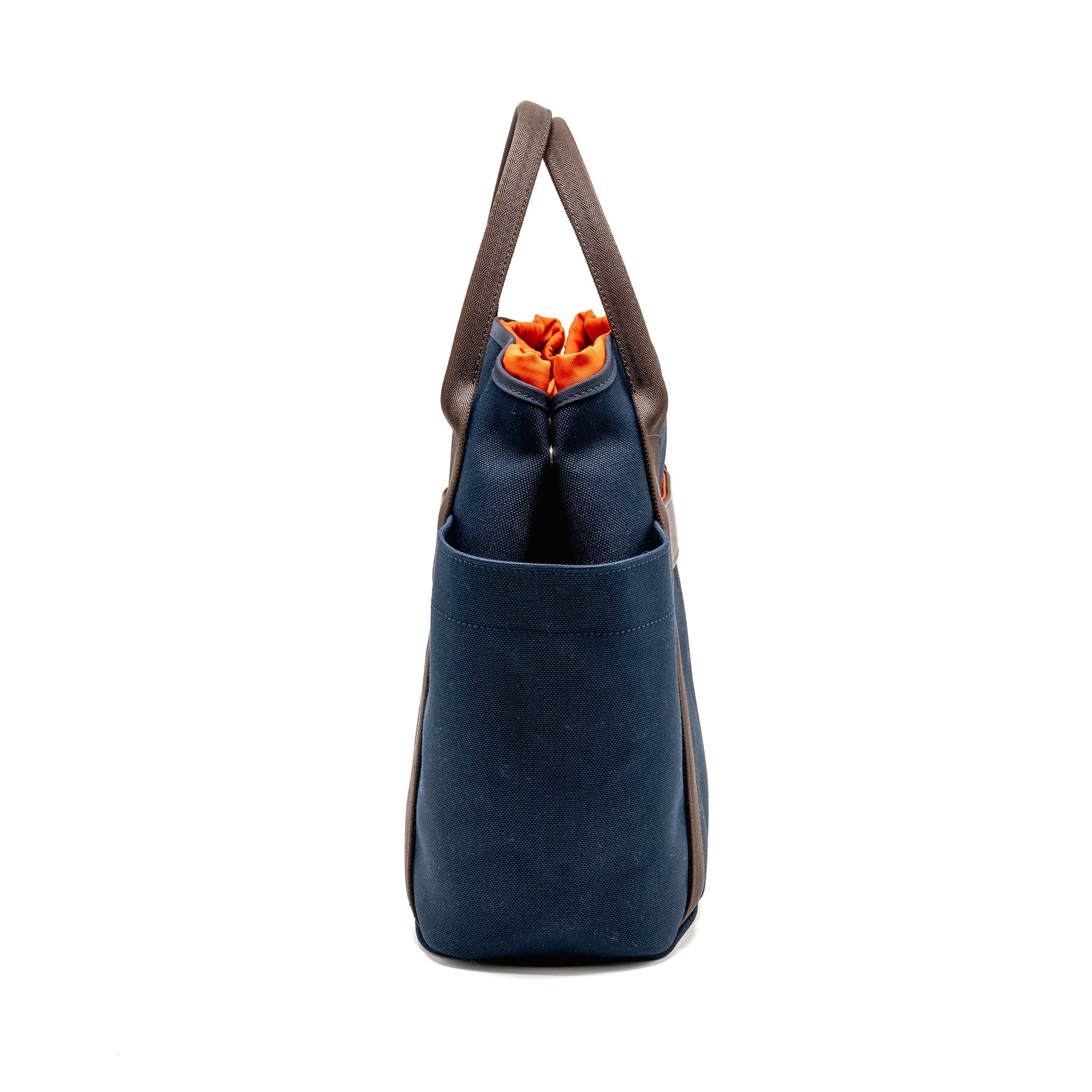 HERMES THE GROOMING BAG CANVAS BLEU NAVY/FEU SHW