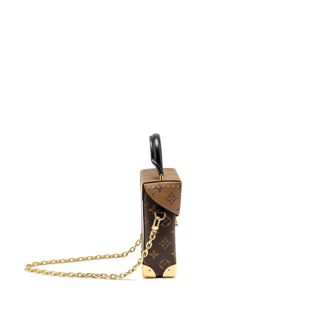 LOUIS VUITTON TOP HANDLE CAMERA BOX MONOGRAM REVERSE CANVAS GHW