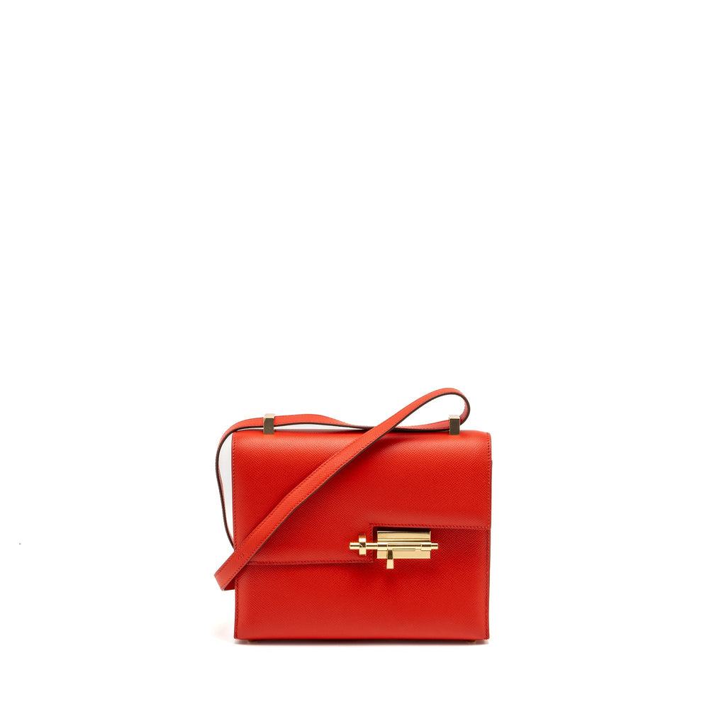HERMES VERROU 21 EPSOM S3 ROUGE DE COEUR LGHW