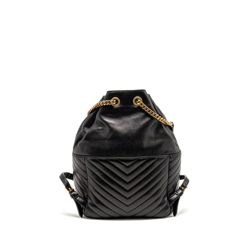 SAINT LAURENT/YSL JOE BACKPACK LAMBSKIN BLACK GHW