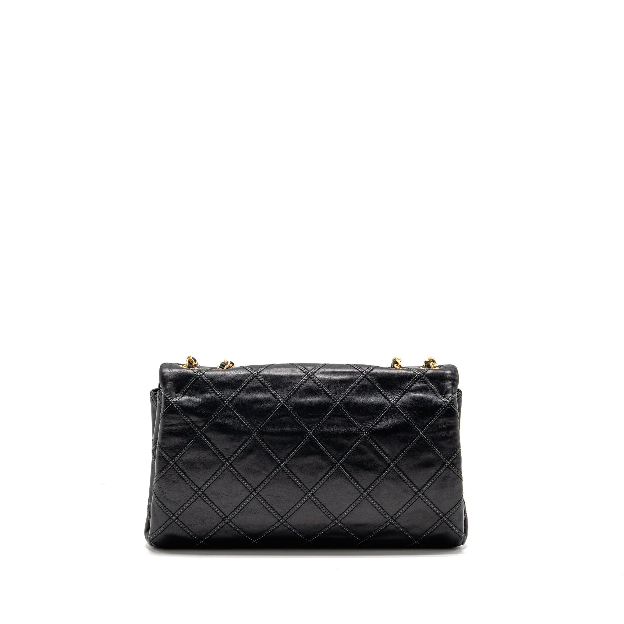 CHANEL THIN CITY FLAP BAG CALFSKIN BLACK GHW