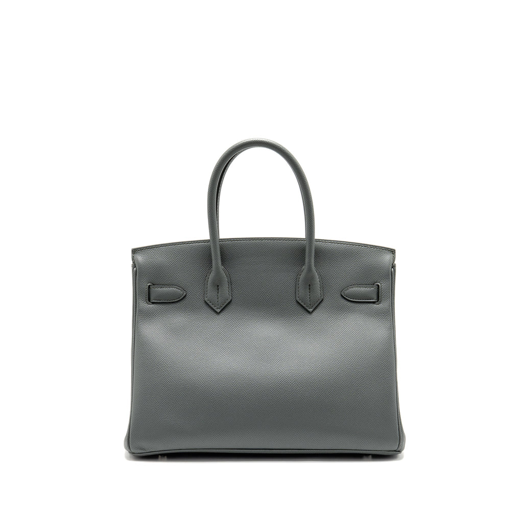 HERMES BIRKIN 30 EPSOM VERT AMANDE SHW