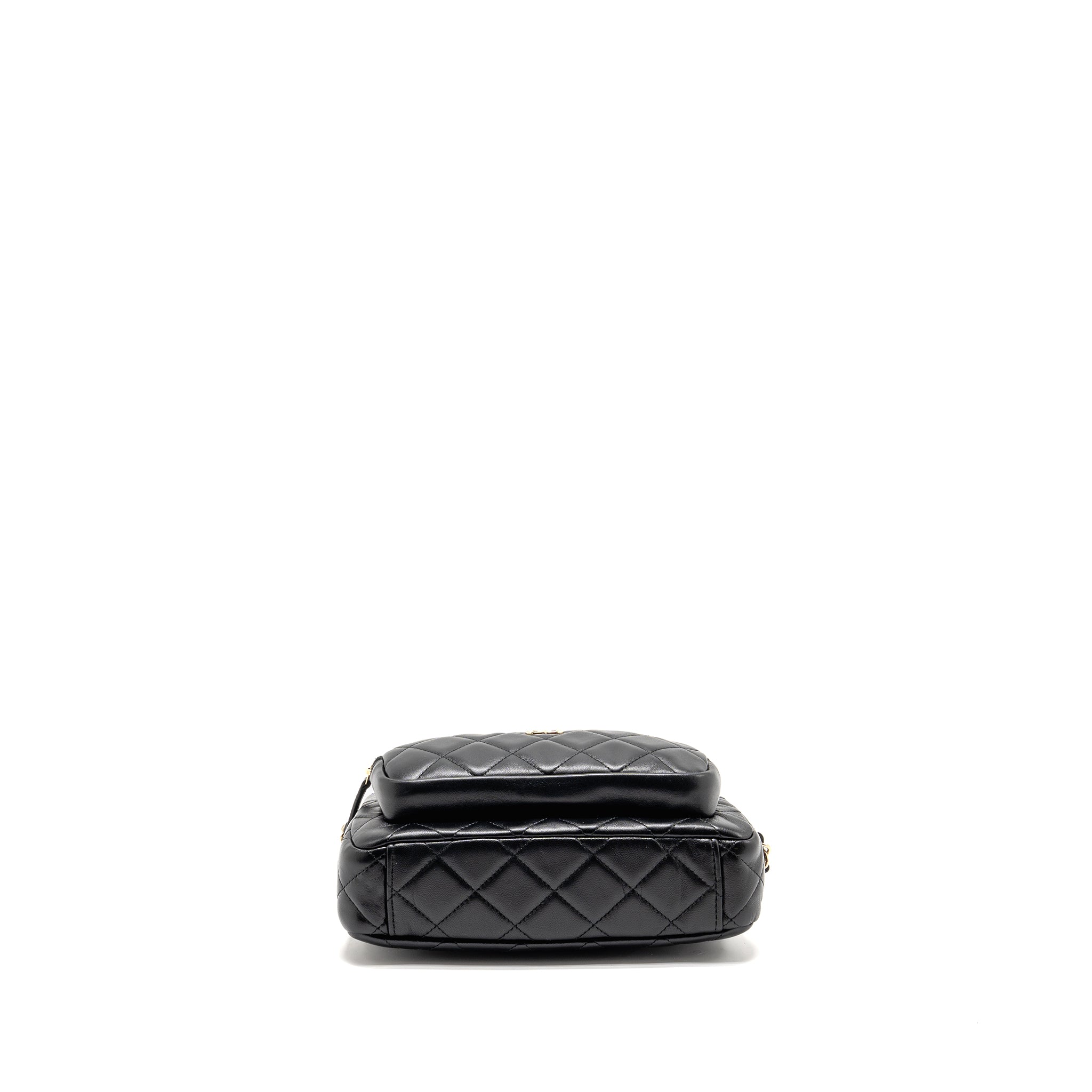 CHANEL 25C CAMERA BAG LAMBSKIN BLACK LGHW (MICROCHIP)