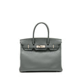 HERMES BIRKIN 30 EPSOM VERT AMANDE SHW