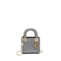 DIOR MINI LADY DIOR ALLIGATOR MISSISSIPPIENSIS GREY LGHW