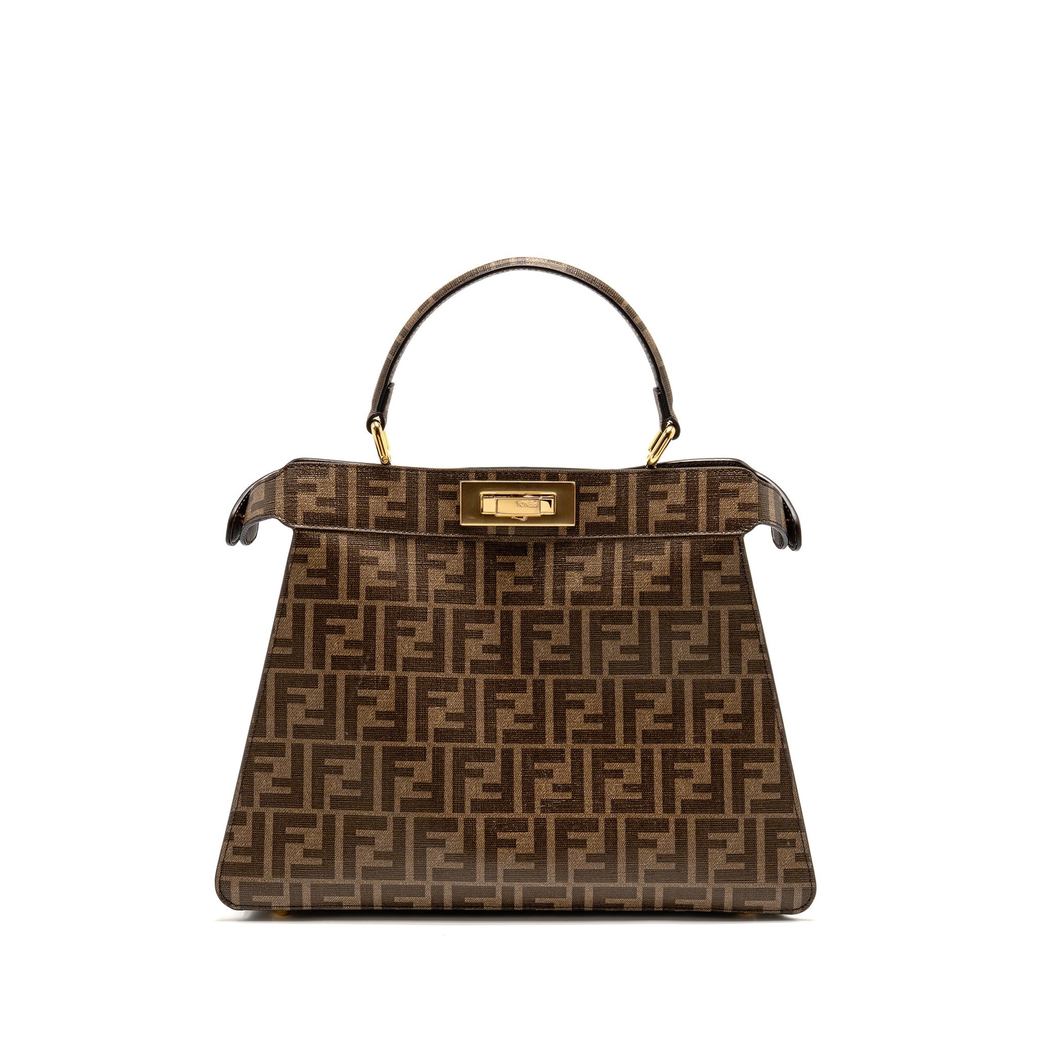 FENDI PEEKABOO ISEEU ANTONIO LOPEZ ZUCCA COATED CANVAS MULTICOLOUR GHW