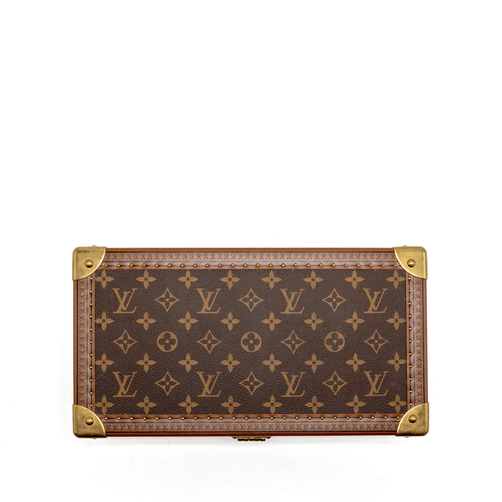LOUIS VUITTON COFFRET 8 MONTRES MONOGRAM CANVAS / ROUGE FUSION GHW