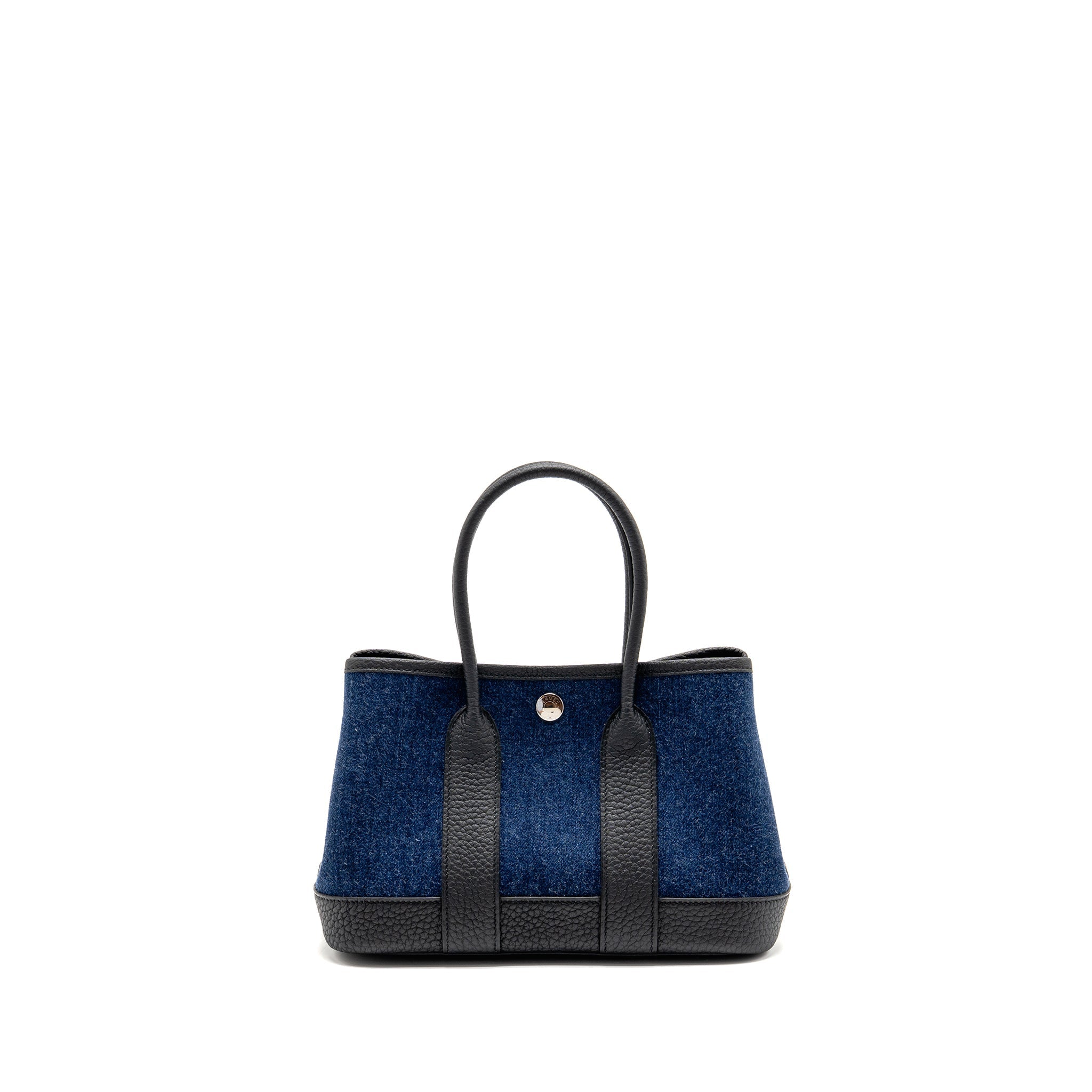 HERMES NEO GARDEN PARTY 23 DENIM/NEGONDA DENIM MOYEN/BLACK SHW