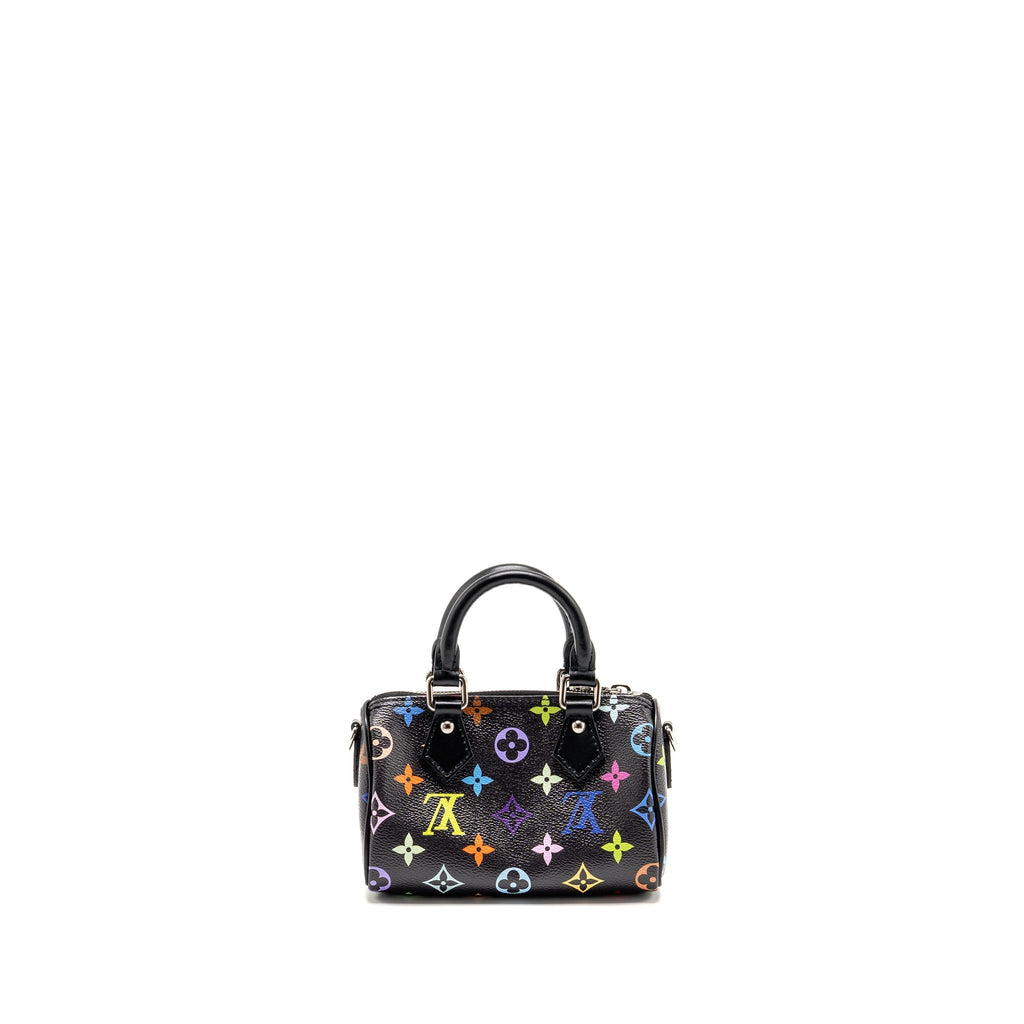 LOUIS VUITTON X TAKASHI MURAKAMI NANO SPEEDY MULTICOLOURED MONOGRAM CANVAS BLACK SHW