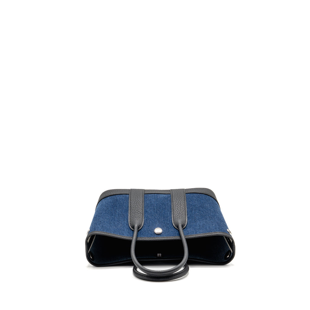 HERMES NEO GARDEN PARTY 23 DENIM/NEGONDA DENIM MOYEN/BLACK SHW