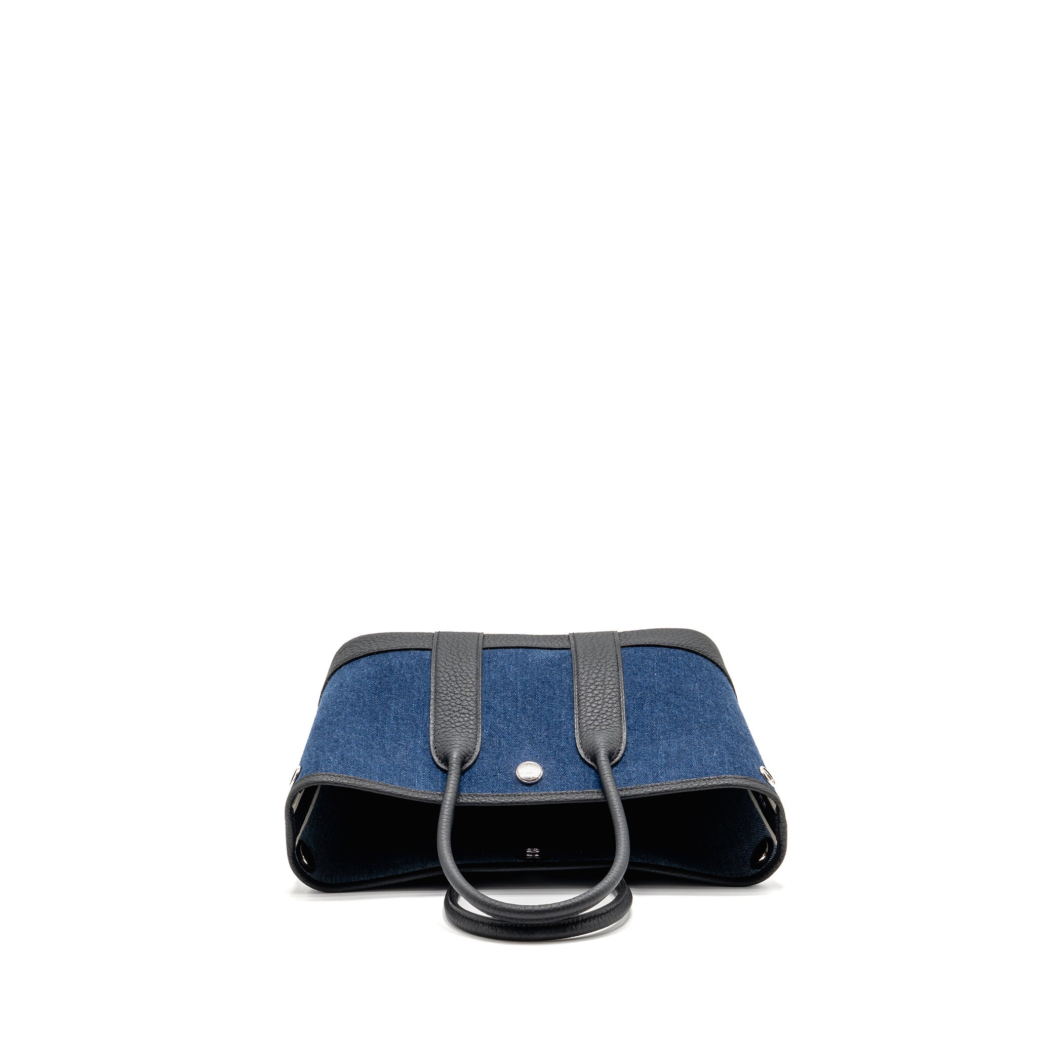 HERMES NEO GARDEN PARTY 23 DENIM/NEGONDA DENIM MOYEN/BLACK SHW