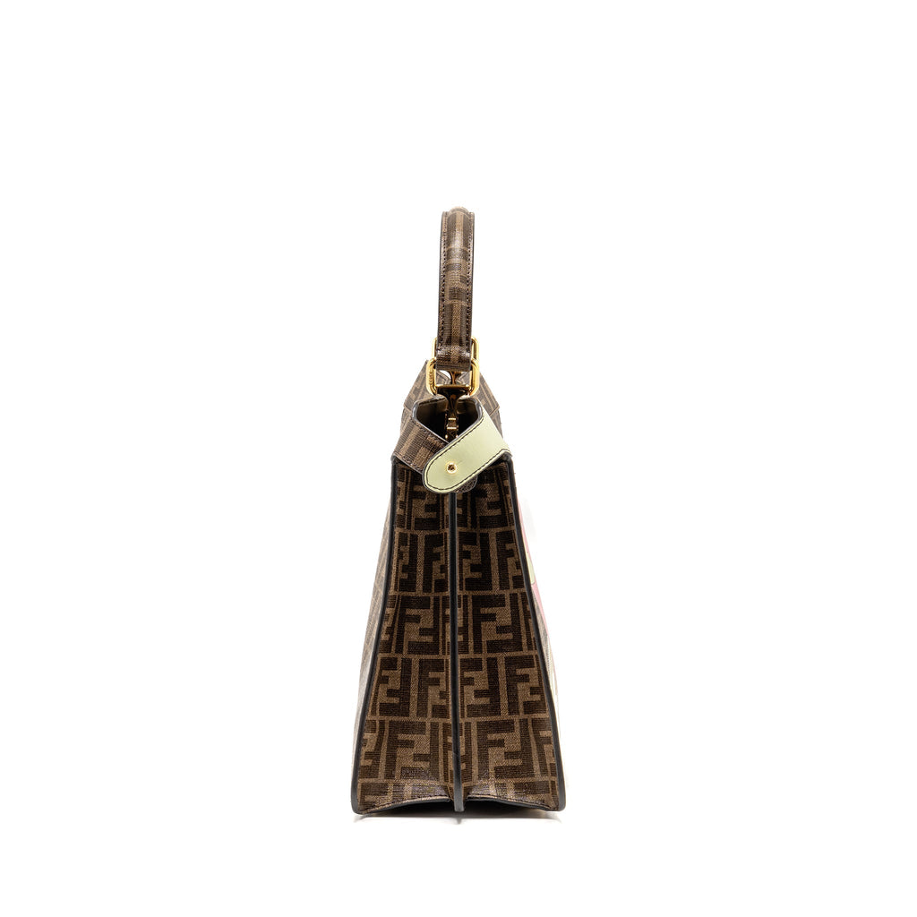 FENDI PEEKABOO ISEEU ANTONIO LOPEZ ZUCCA COATED CANVAS MULTICOLOUR GHW