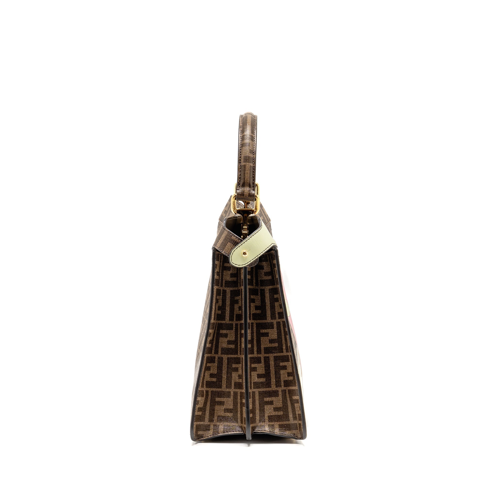 FENDI PEEKABOO ISEEU ANTONIO LOPEZ ZUCCA COATED CANVAS MULTICOLOUR GHW
