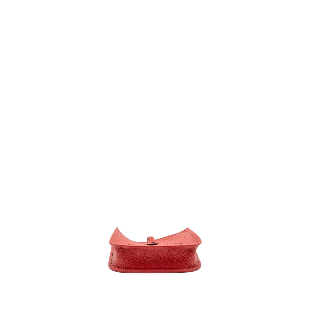 HERMES MINI EVELYNE CLEMENCE VERMILLON/ROUGE VIF GHW