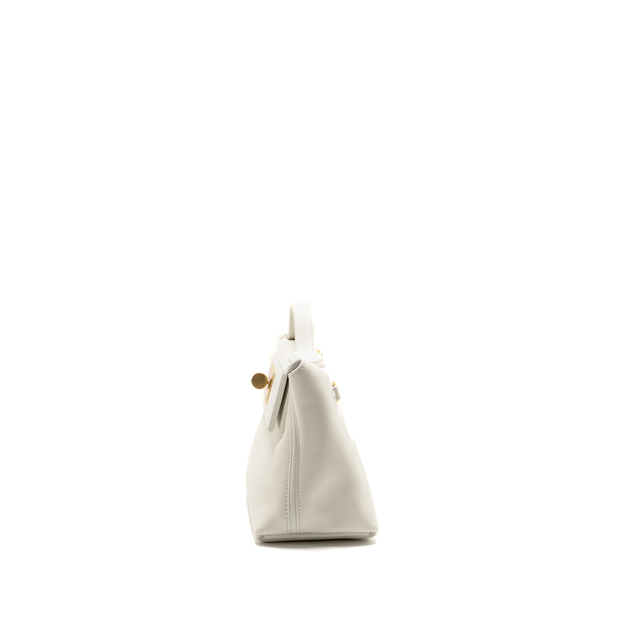 HERMES MINI 24/24 2424-21 BAG EVERCOLOR/SWIFT BLANC GHW