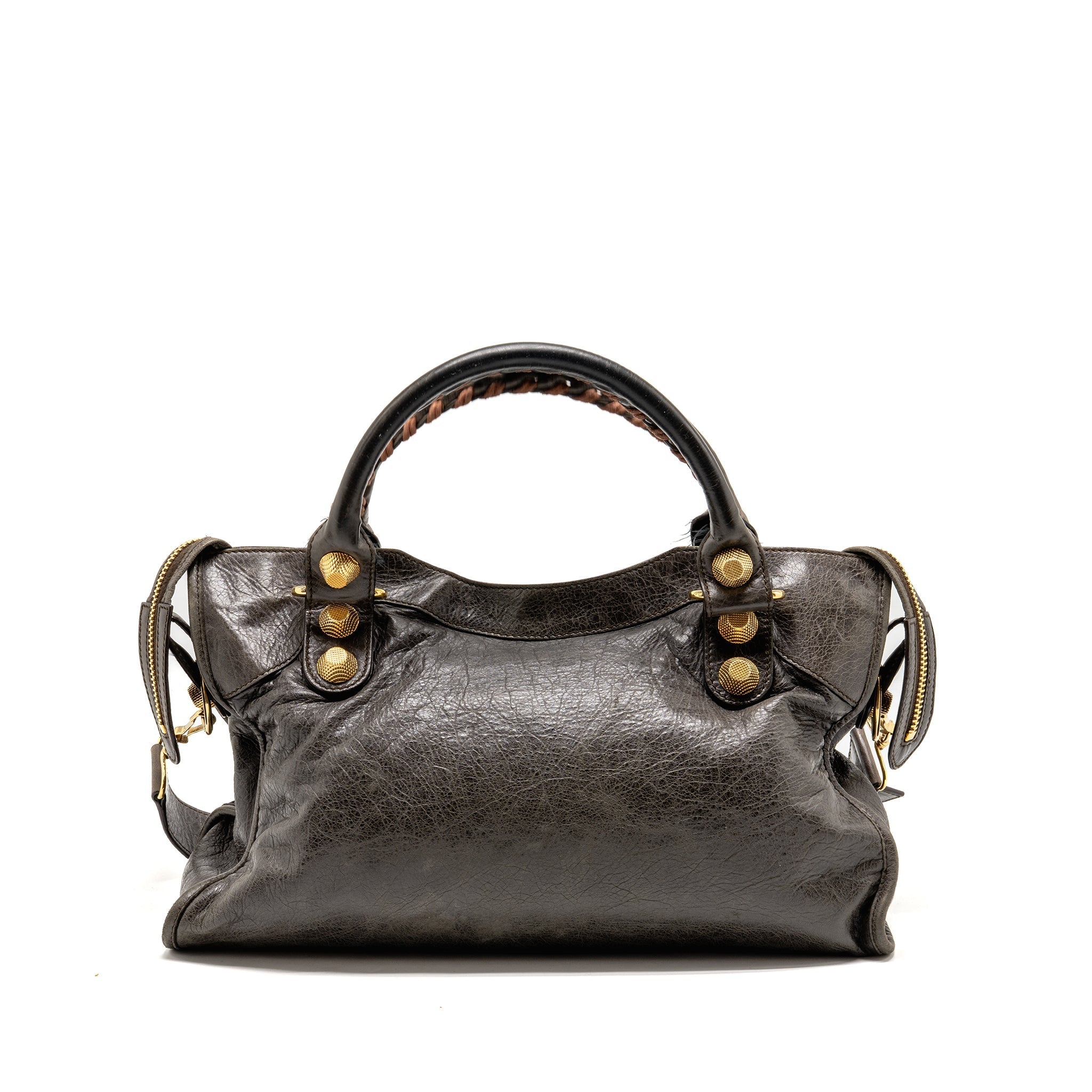 BALENCIAGA GIANT CITY BAG CALFSKIN GREY GHW