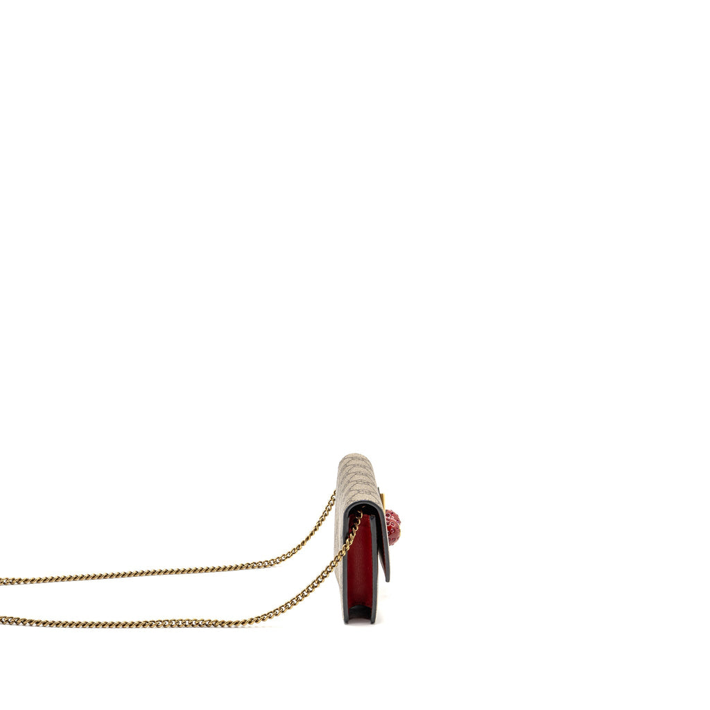 GUCCI SUPREME MINI BAG CHERRIES GG SUPREME CANVAS GHW