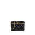 CHANEL CC CAMELLIA SMALL SHOPPING BAG CAVIAR BLACK GHW (MICROCHIP)