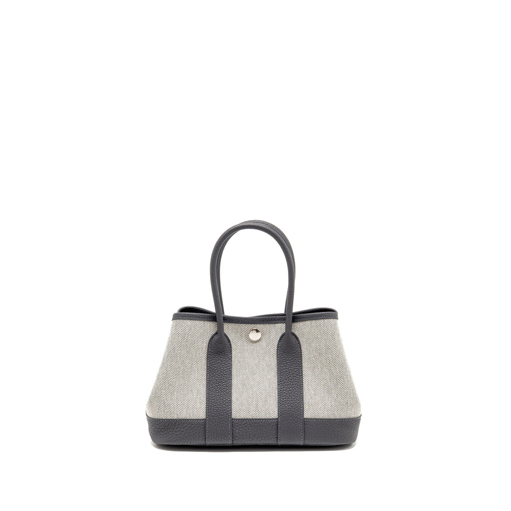 HERMES NEO GARDEN PARTY 23 CANVAS/NEGONDA ECRU/ARDOISE SHW