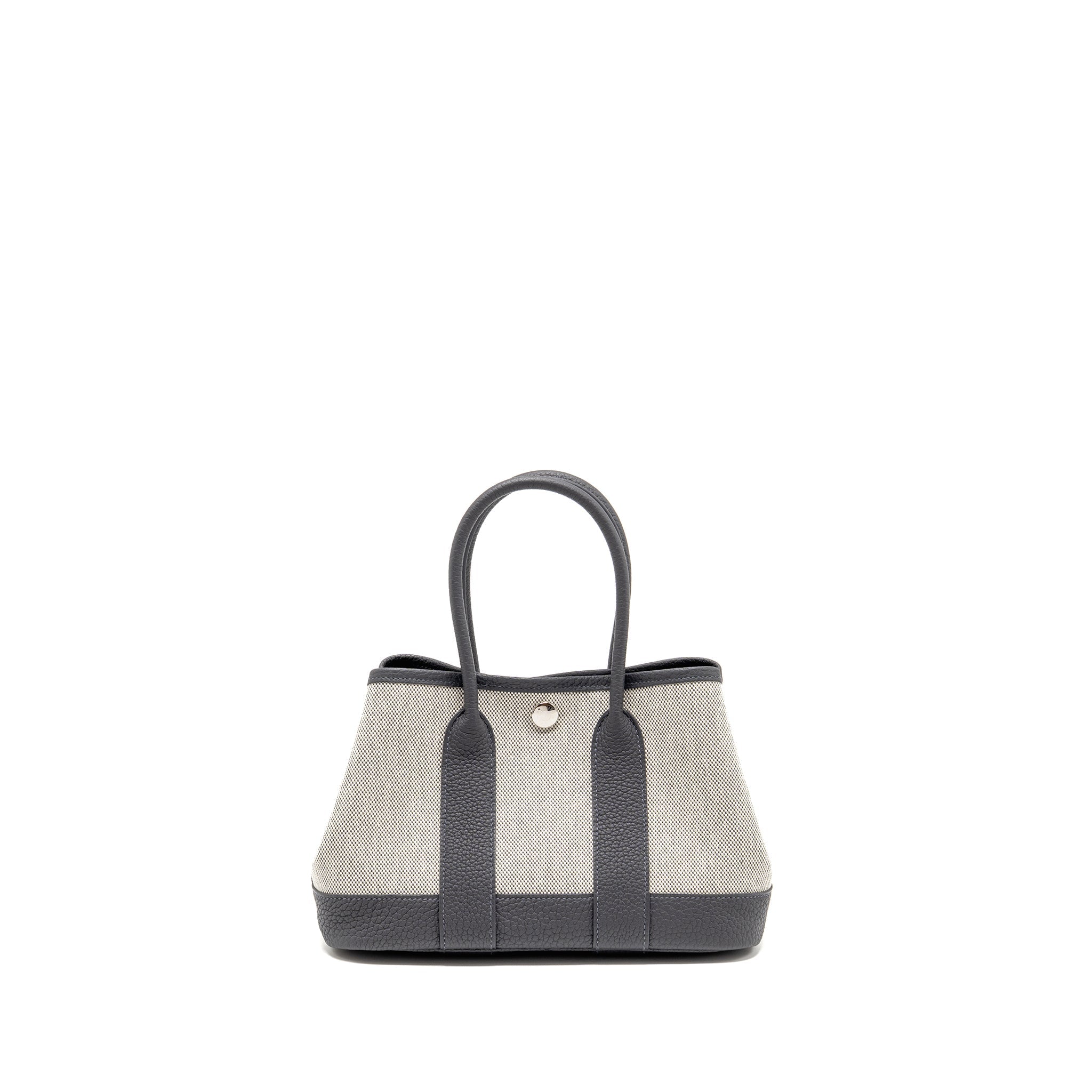 HERMES NEO GARDEN PARTY 23 CANVAS/NEGONDA ECRU/ARDOISE SHW