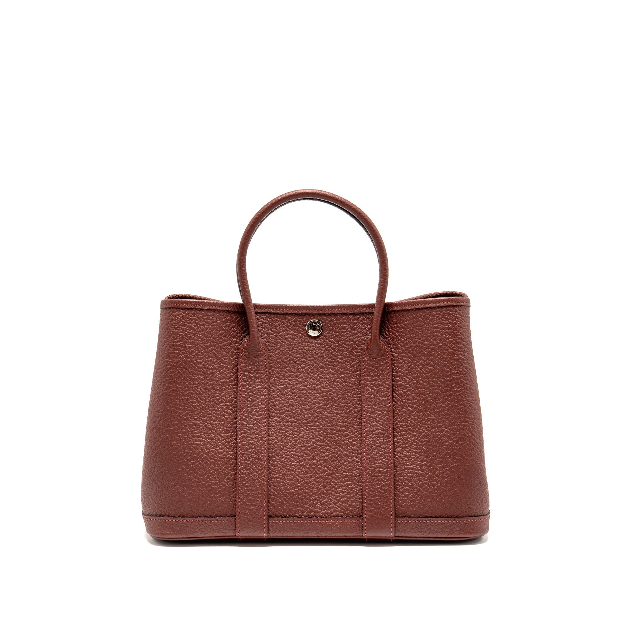 HERMES GARDEN PARTY 30 COUNTRY LEATHER ROUGE H SHW