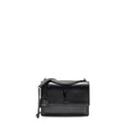 SAINT LAURENT / YSL MEDIUM SUNSET BAG BLACK CALFSKIN BLACK HARDWARE