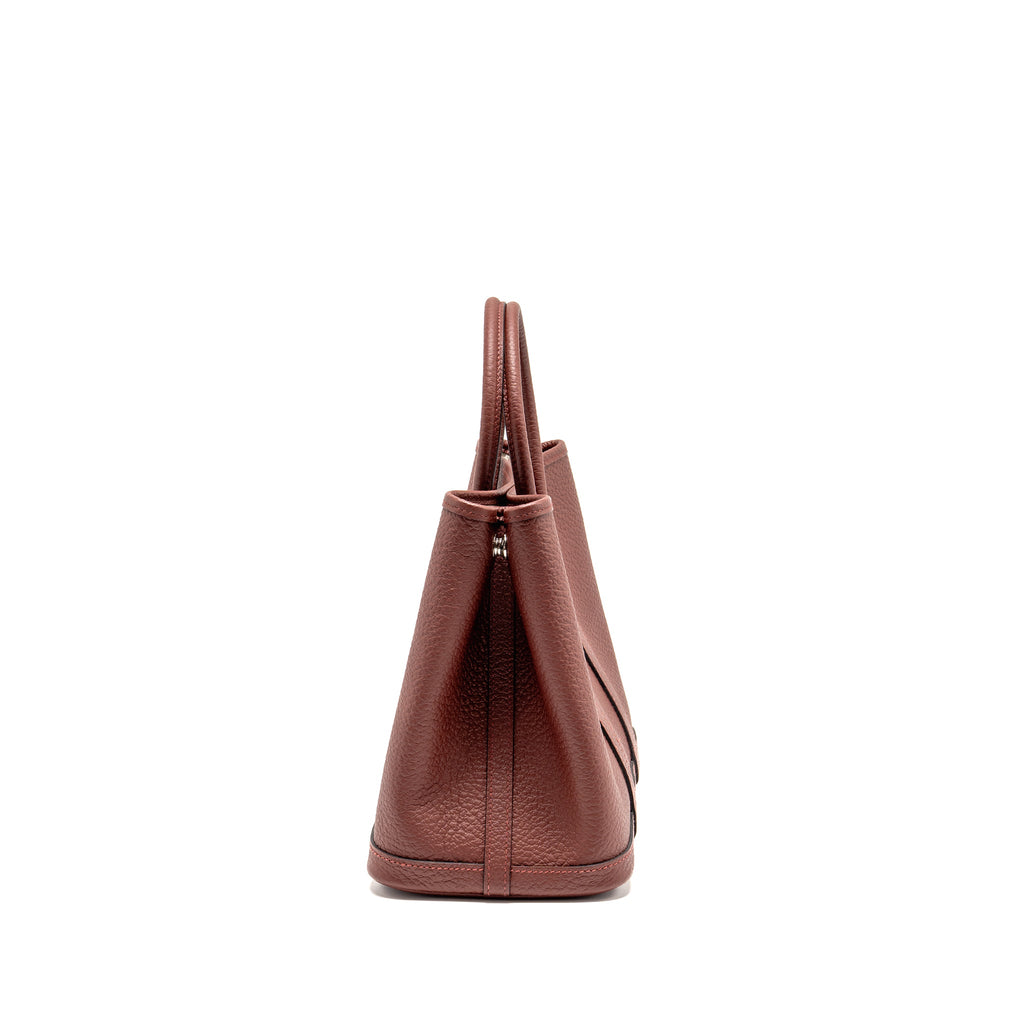 HERMES GARDEN PARTY 30 COUNTRY LEATHER ROUGE H SHW
